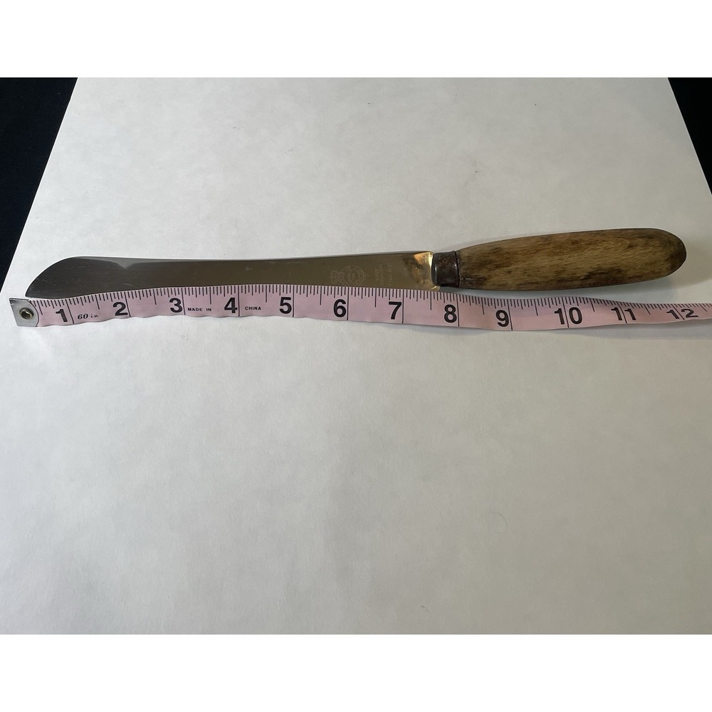 Antique Viners of Sheffield England Super Stainless Serrated Knife Wood Handle - Picture 2 of 3